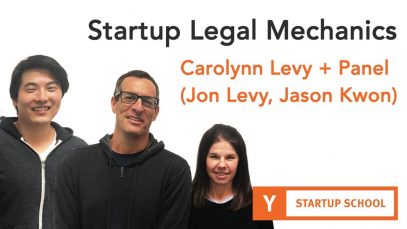 Startup Legal Mechanics