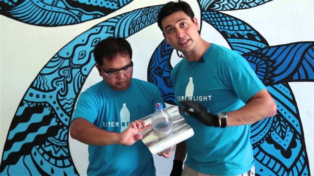 How to build a solar bottle bulb